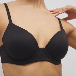 Soma Black Embraceable Perfect Coverage Bra, Size 38DDD.